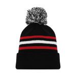 A1830 Hockey Toque - New Chicago 3Rd Black - Front