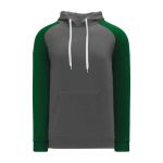 A1840 Apparel Sweatshirt - Heather Charcoal/Dark Green - Front