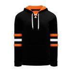 A1845 Apparel Sweatshirt - Black/White/Orange - Front