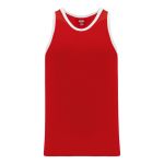 B1325 League Basketball Jersey - Red/White - Front