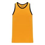 B1325 League Basketball Jersey - Gold/Black - Front