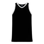 B1325 League Basketball Jersey - Black/White - Front
