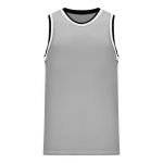 B1710 Pro Basketball Jersey - Grey/Black/White - Front