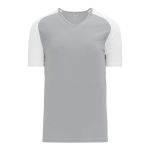 Athletic Knit A1375-245 Apparel Short Sleeve Shirt - Grey/White - Primary
