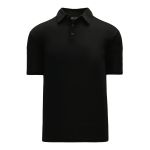 Athletic Knit A1810-001 Apparel Polo Shirt - Black - Primary