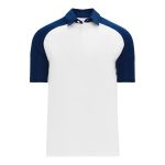 Athletic Knit A1815-217 Apparel Polo Shirt - White/Navy - Primary