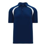 Athletic Knit A1820-216 Apparel Polo Shirt - Navy/White - Primary