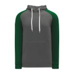 Athletic Knit A1840-934 Apparel Sweatshirt - Heather Charcoal/Dark Green - Primary