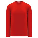 Athletic Knit A1900-005 Apparel Long Sleeve Shirt - Red - Primary