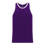 Athletic Knit B1325-220 League Basketball Jersey - Purple/White - Primary
