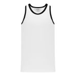 Athletic Knit B1325-222 League Basketball Jersey - White/Black - Primary