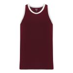 Athletic Knit B1325-233 League Basketball Jersey - Maroon/White - Primary
