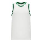 Athletic Knit B1710-211 Pro Basketball Jersey - White/Kelly - Primary