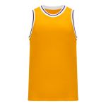 B1710 Pro Basketball Jersey - Gold/Purple/White - Front