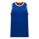 B1710 Pro Basketball Jersey - Royal/Orange/White/Grey - Front