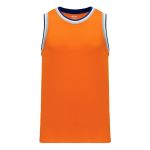 B1710 Pro Basketball Jersey - Orange/Royal/White/Grey - Front