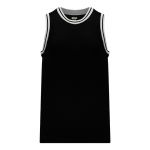 B1710 Pro Basketball Jersey - Black/Grey/White - Front