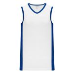 B2115 Pro Basketball Jersey - White/Royal - Front
