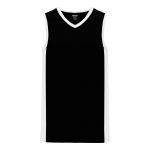 B2115 Pro Basketball Jersey - Black/White - Front