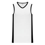 B2115 Pro Basketball Jersey - White/Black - Front