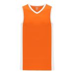 B2115 Pro Basketball Jersey - Orange/White - Front