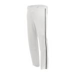 BA1391 Pro Baseball Pants - White/Black - Front