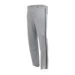 BA1391 Pro Baseball Pants - Grey/Black - Front