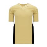 BA1763 One Button Baseball Jersey - Vegas/Black/White - Front