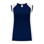 BA601L Women's Baseball Jersey - Navy/White - Front