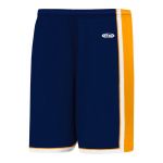 BS1735 Pro Basketball Shorts - Navy/White/Gold - Front