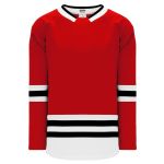 H550B Pro Hockey Jersey - 2017 Chicago Red - Front
