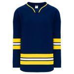 H550B Pro Hockey Jersey - New 2011 Michigan Navy - Front
