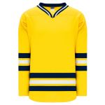 H550B Pro Hockey Jersey - New 2011 Michigan Maize - Front