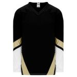 H550B Pro Hockey Jersey - New Pittsburgh 3rd Black - Front