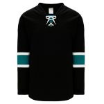 H550B Pro Hockey Jersey - 2008 San Jose 3rd Black - Front