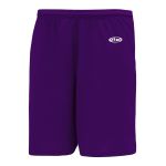 Athletic Knit BAS1300-010 Baseball Shorts - Purple - Primary