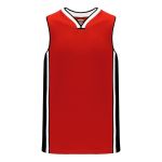 Athletic Knit B1715-414 Pro Basketball Jersey - Red/Black/White - Primary