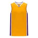 Athletic Knit B1715-435 Pro Basketball Jersey - Gold/Purple/White - Primary