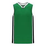Athletic Knit B1715-440 Pro Basketball Jersey - Kelly/Black/White - Primary