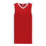 Athletic Knit B2115-208 Pro Basketball Jersey - Red/White - Primary