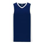 Athletic Knit B2115-216 Pro Basketball Jersey - Navy/White - Primary