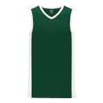 Athletic Knit B2115-260 Pro Basketball Jersey - Dark Green/White - Primary