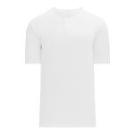 Athletic Knit BA1347-000 Two Button Baseball Jersey - White - Primary