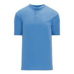 Athletic Knit BA1347-018 Two Button Baseball Jersey - Sky - Primary