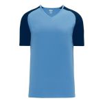 Athletic Knit BA1375-232 Pullover Baseball Jersey - Sky/Navy - Primary