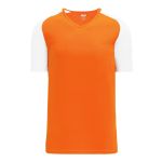 Athletic Knit BA1375-238 Pullover Baseball Jersey - Orange/White - Primary