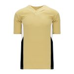 Athletic Knit BA1763-281 One Button Baseball Jersey - Vegas/White/Black - Primary