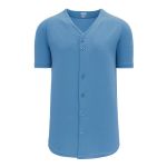 Athletic Knit BA5200-018 Full Button Baseball Jersey - Sky - Primary