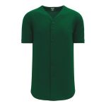 Athletic Knit BA5200-029 Full Button Baseball Jersey - Dark Green - Primary