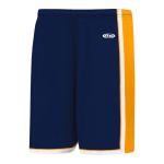 Athletic Knit BS1735-460 Pro Basketball Shorts - Navy/Gold/White - Primary